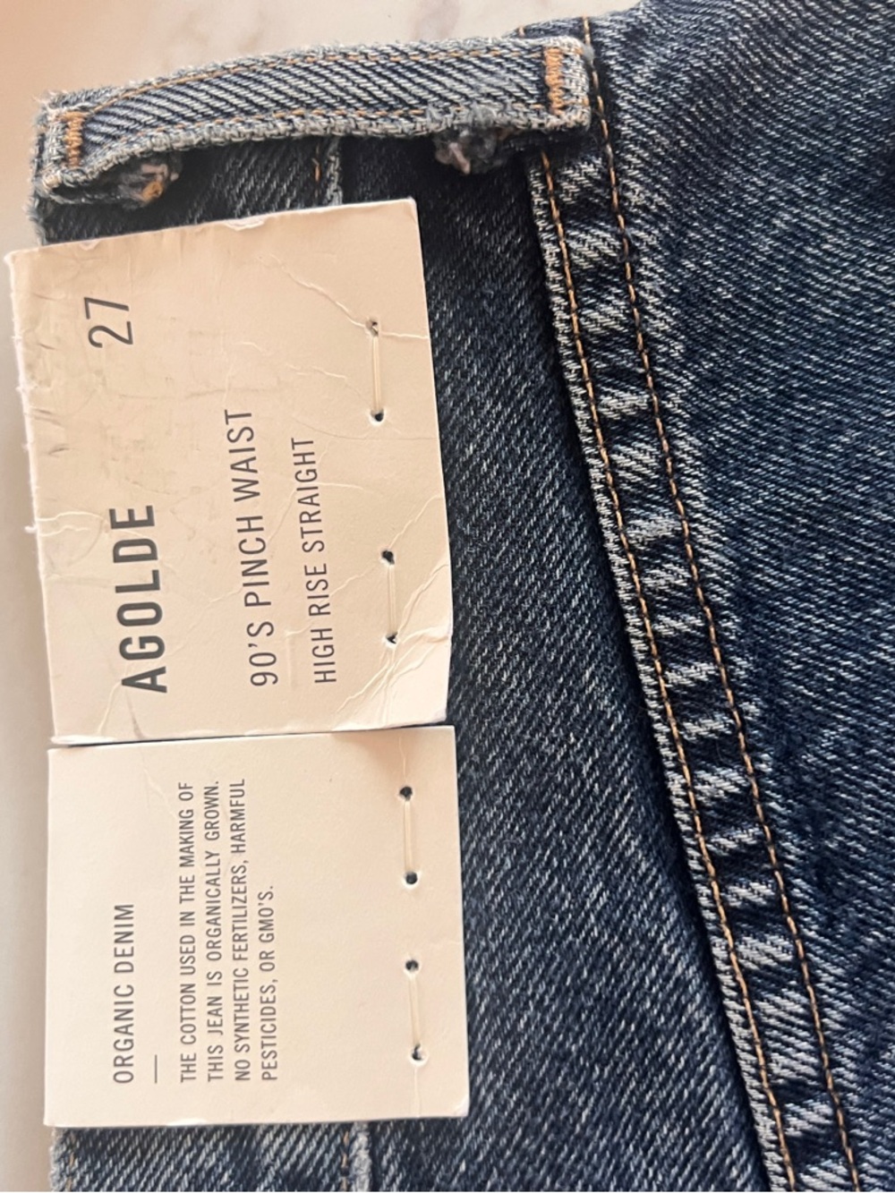 NWT AGOLDE 90's Pinch Waist Jeans in Portrait - Picture 5 of 5